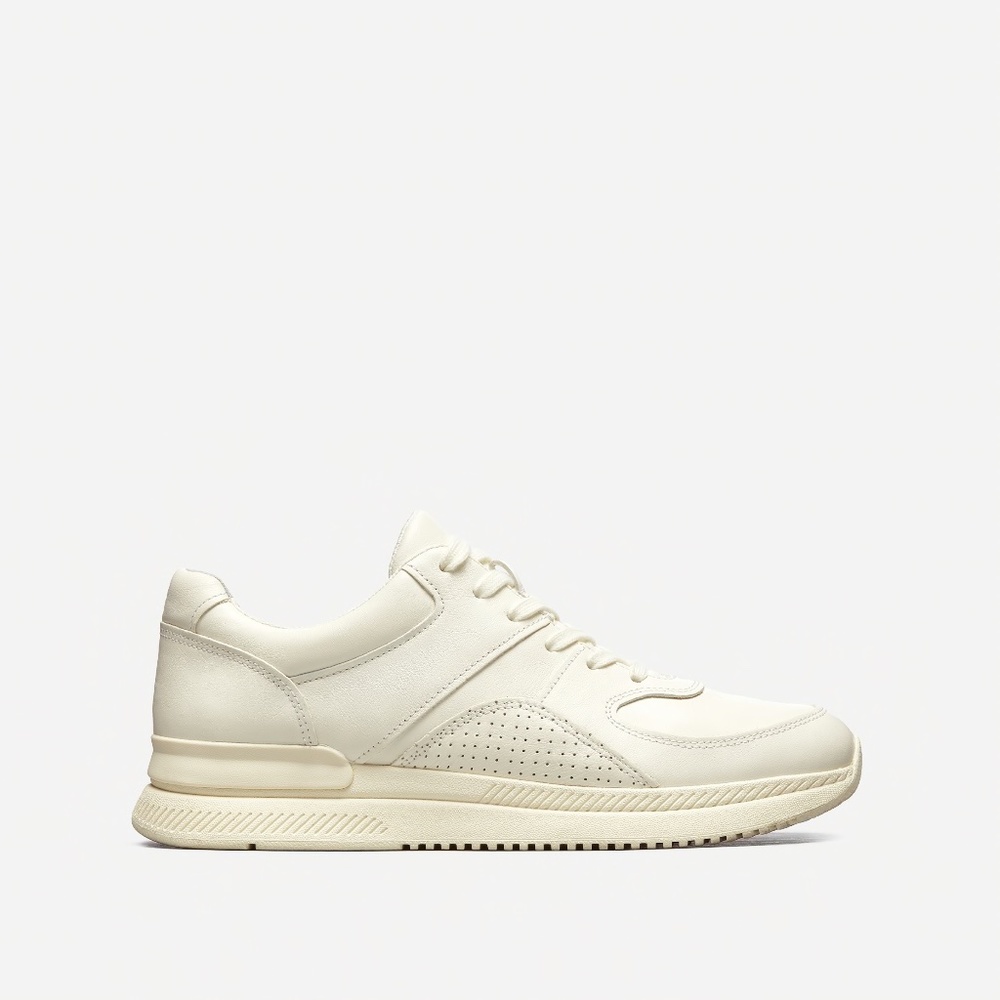 Everlane The Tread Leather Sneakers Off-White